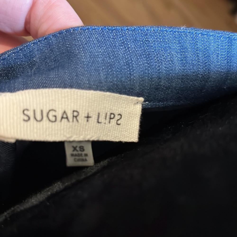SUGAR+LIPS BLUE JEAN DRESS NWOT - Picture 5 of 5